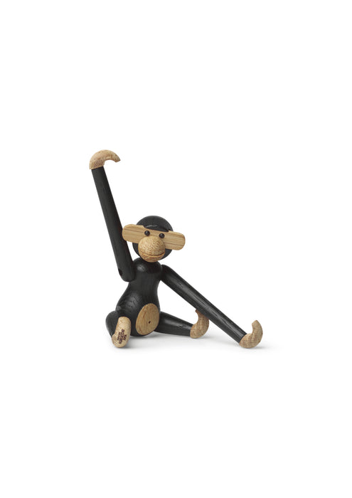 Kay Bojesen Scimmia di legno mini, rovere scuro 9,5cm