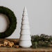 Storefactory Gransund albero di Natale in ceramica, bianco 30cm