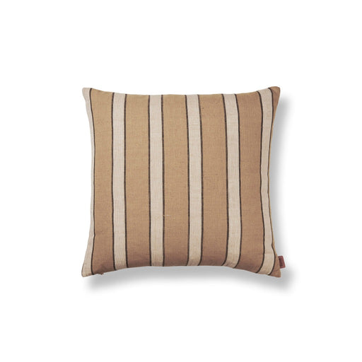 Ferm Living Stripe cuscino di cotone marrone