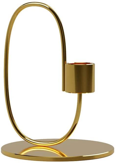 Cooee Design Swoop Candle Holder Brass 10 cm