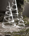 Storefactory Granbo albero di Natale in vetro con ghirlanda, 21 cm