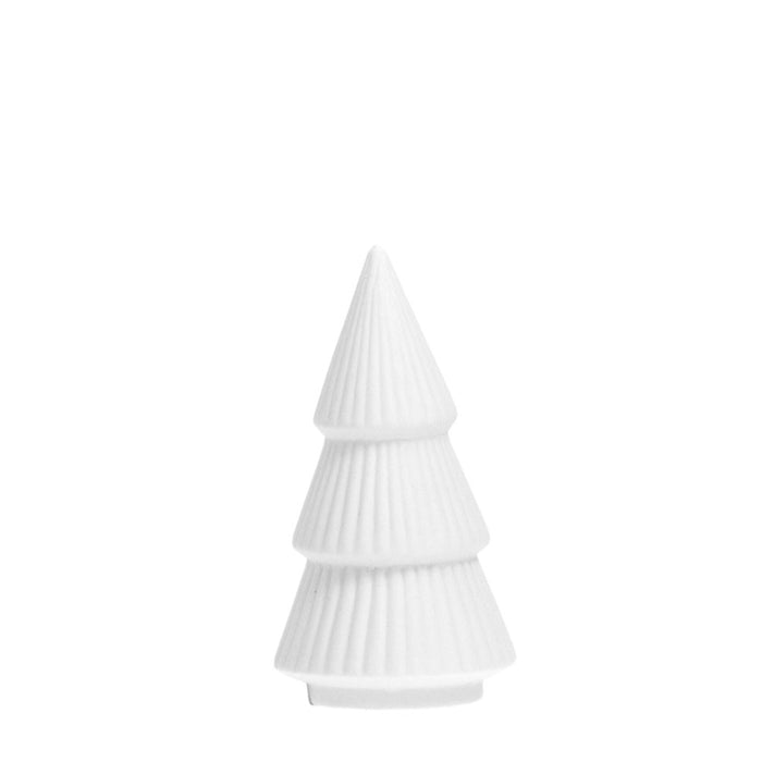 Gransund albero di Natale in ceramica, bianco 9cm