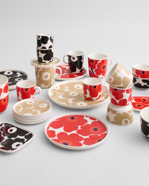 Marimekko Unikko Mug 0,25l, rosso e bianco