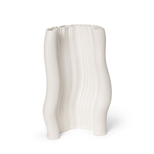 Ferm Living Moire vaso bianco naturale