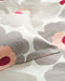 Marimekko Unikko set copripiumino bianco naturale, grigio caldo & rosa 240x220cm & 2 federe