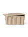 Ferm Living Paper Pulp Boxes set of 2, small brown