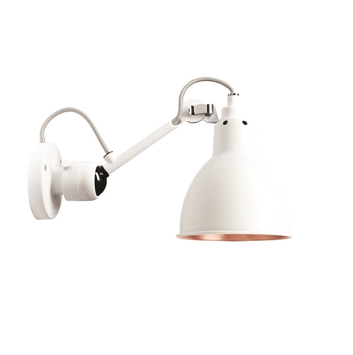 Lampe Gras N°304, white, white & copper