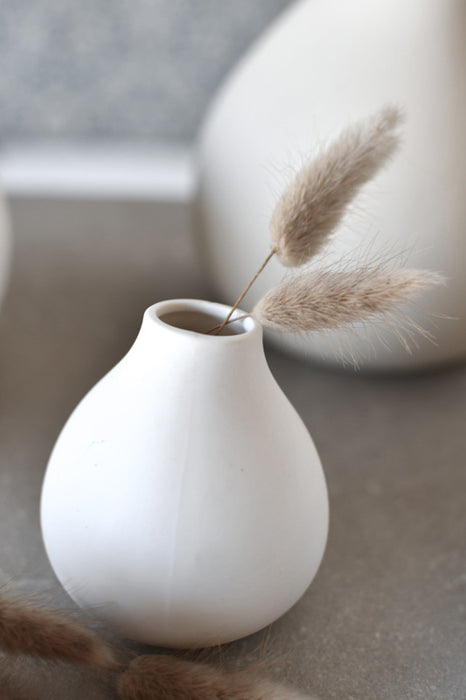 Storefactory Källa vaso in ceramica, bianco piccolo