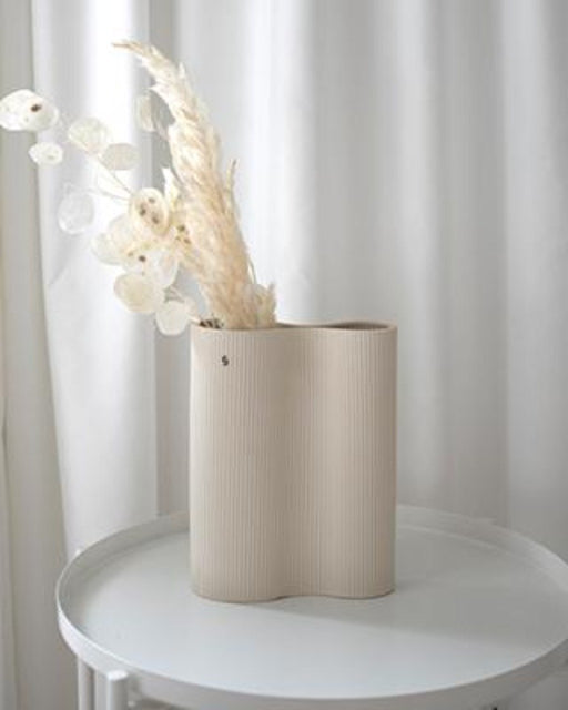 Storefactory Bunn Beige Double Vase, Ceramic