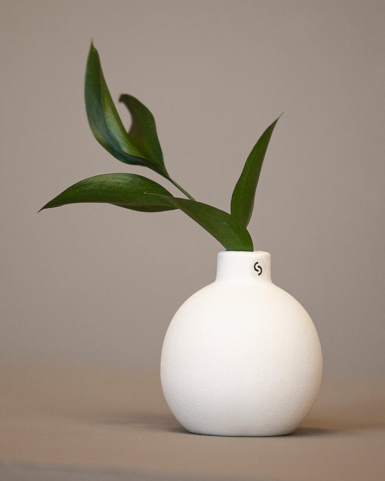 Storefactory Albacken vaso, bianco rotondo piccolo — Aito Nordic