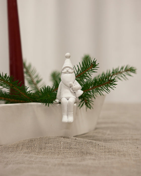 Storefactory Nisse Babbo Natale con tromba, bianco