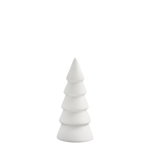 Storefactory Granskog albero di Natale in ceramica, bianco 8cm