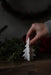 Storefactory Granvby albero di Natale in ceramica, bianco 10cm