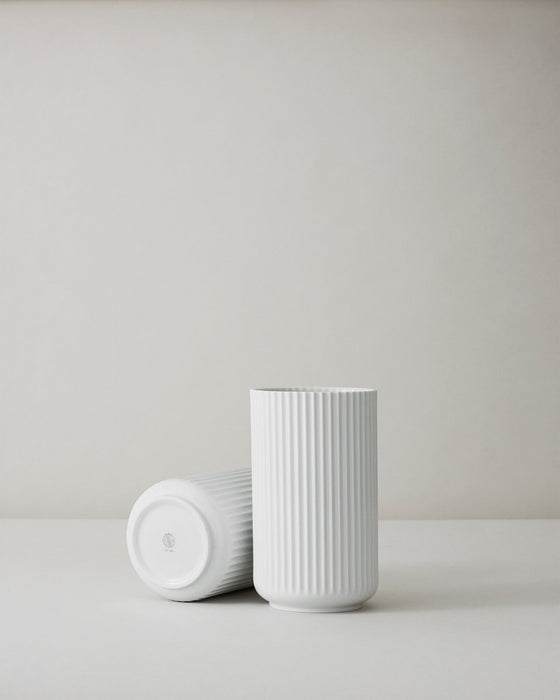 Lyngby Porcelain Vase 25cm white Vase 25cm white