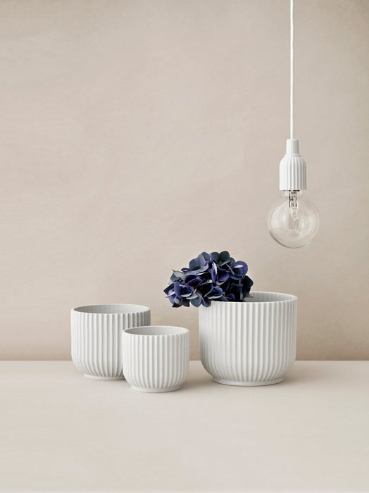 Lyngby Porcelain Lyngby Flowerpot Medium White