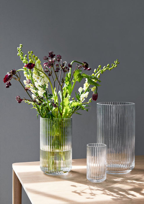Lyngby Vase 25cm clear glass