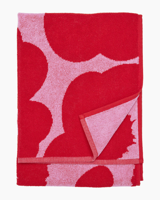 Marimekko Unikko asciugamano rosa & rosso 50x70cm