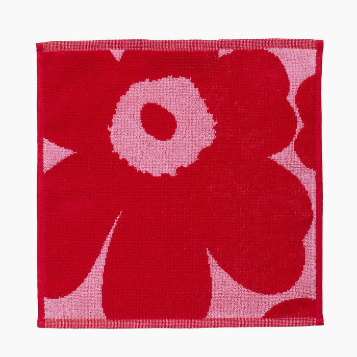 Marimekko asciugamano 30x30cm rosa & rosso