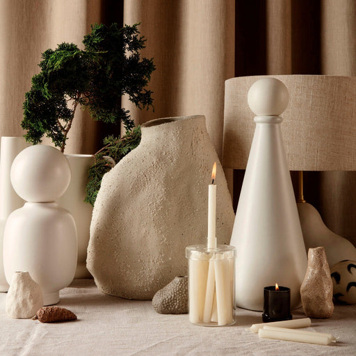 Ferm Living Candele Countdown to Christmas, bianco naturale