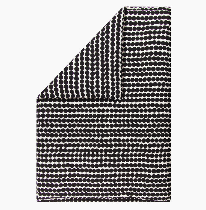Räsymatto duvet cover black & white 150x210 cm