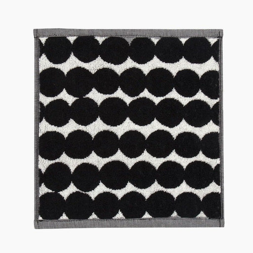 Marimekko Rosarium mini towel black & white 30 x 30 cm